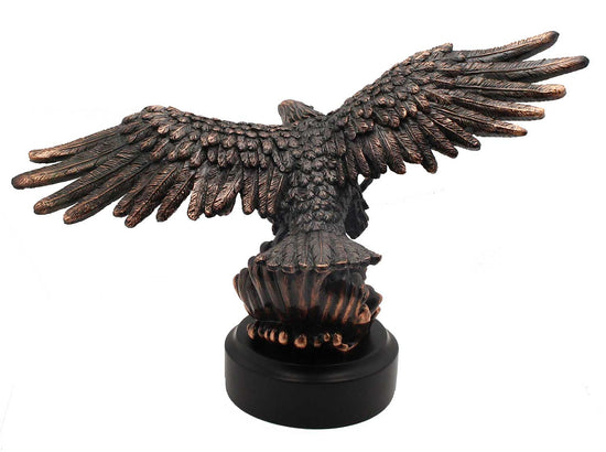 Load image into Gallery viewer, 13&amp;quot; Bronze Eagle Sculpture
