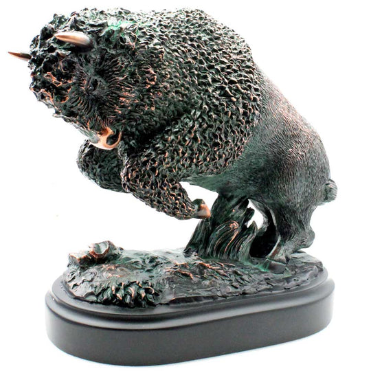 7" Wide Charging Bronze Buffalo
