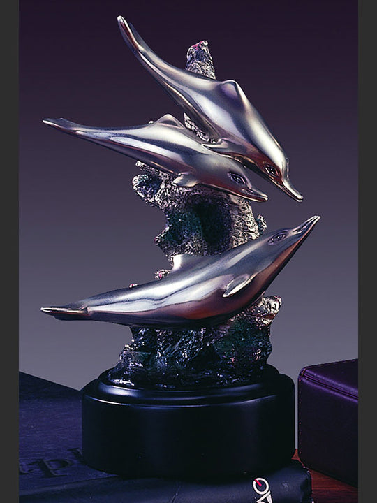 3 Dolphins Bronze