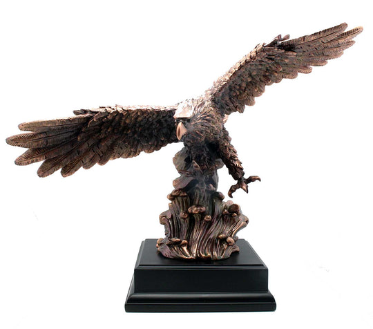 Bronze Bald Eagle Statue - Leaving the Nest