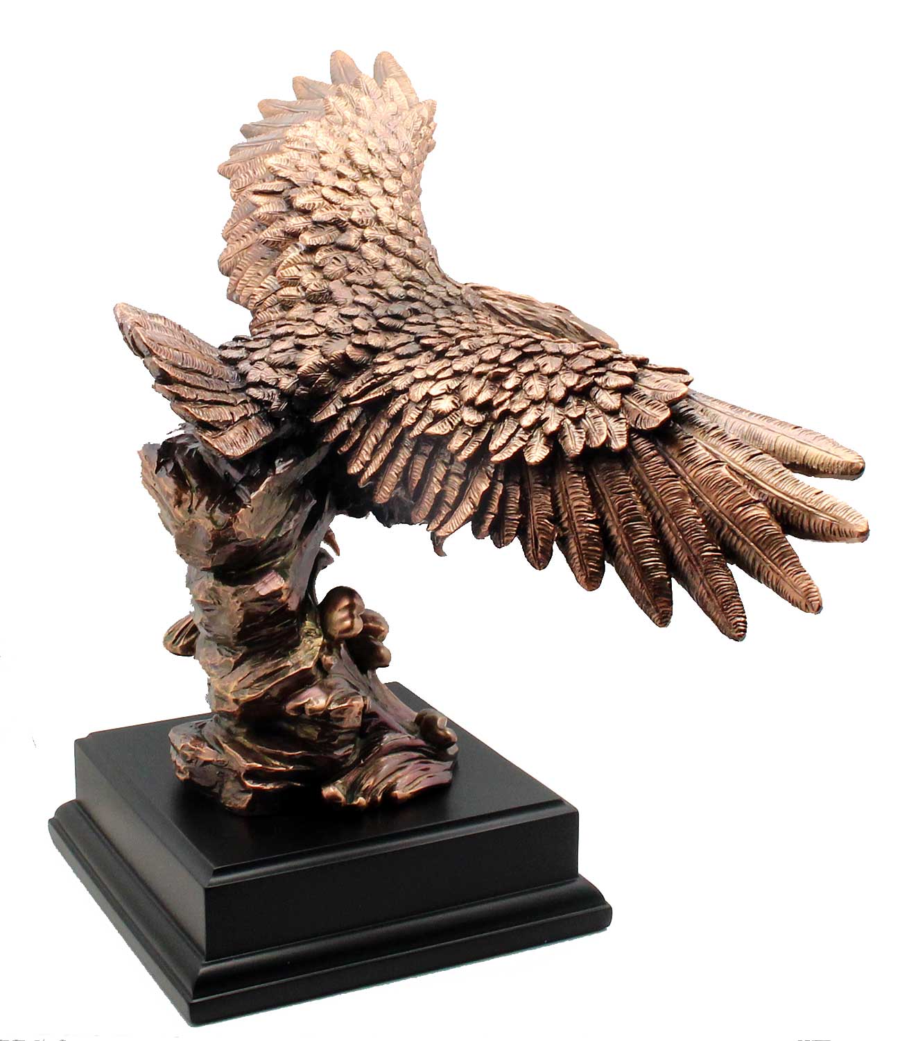 Bronze Bald Eagle Statue - Leaving the Nest