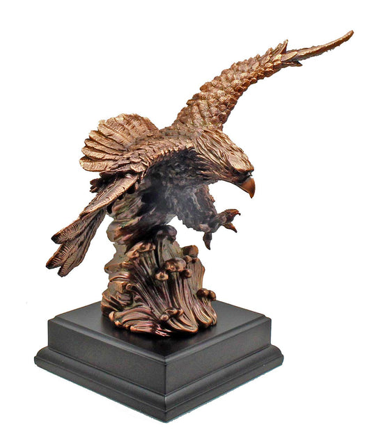 Bronze Bald Eagle Statue - Leaving the Nest