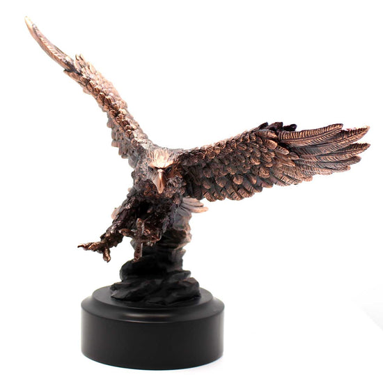 8" Bronze Eagle Lifting off in Flight