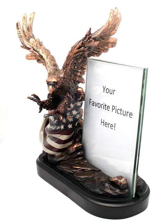 Eagle and American Flag Picture Frame