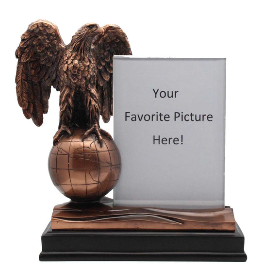 Eagle on Globe Picture Frame