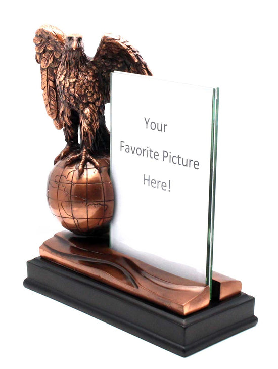 Eagle on Globe Picture Frame