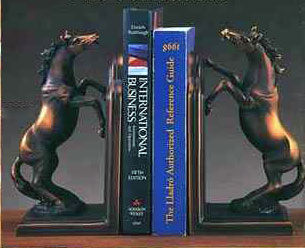 Bronze Horse Bookends