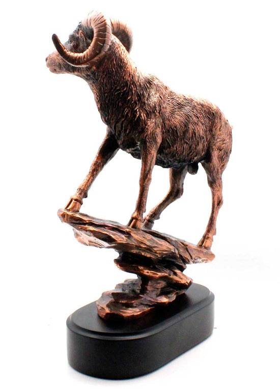 12" Tall American Big Horn Sheep Figurine | Sculpture | Statue