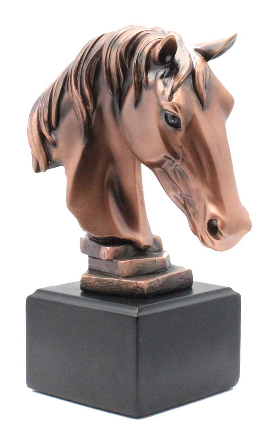 Load image into Gallery viewer, 8&amp;quot; Bronze Horse Head or Bust Statue
