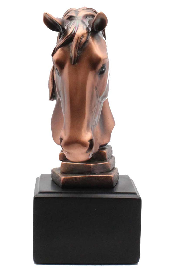 Load image into Gallery viewer, 8&amp;quot; Bronze Horse Head or Bust Statue
