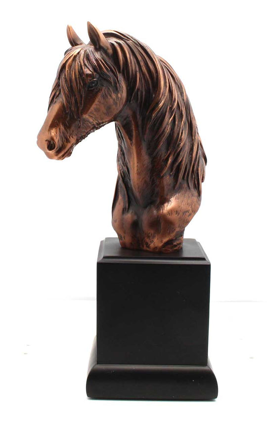 9' Horse Bronze Bust Figurine | Statue | Sculpture