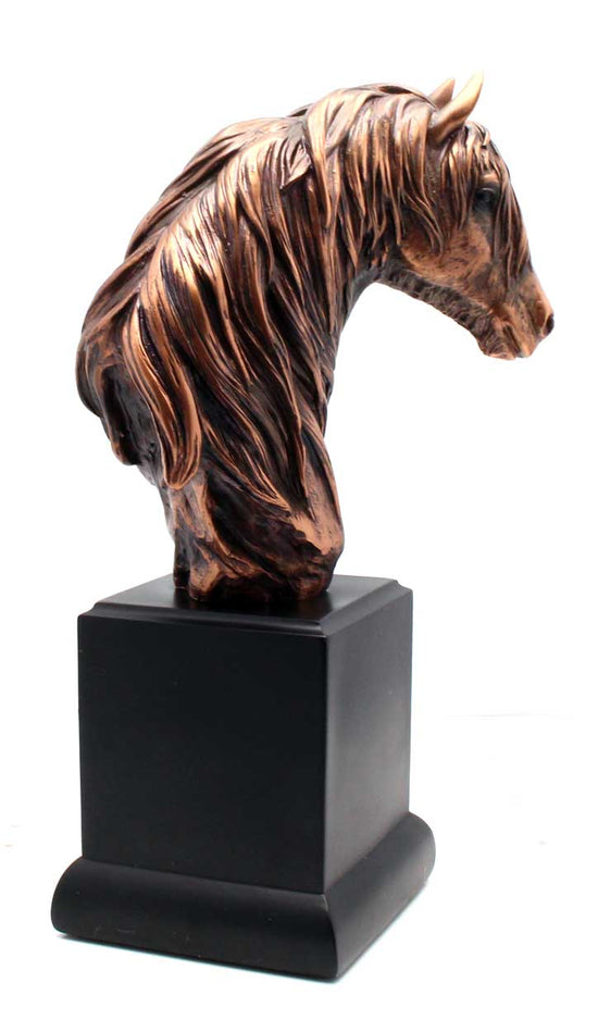 Load image into Gallery viewer, 9&amp;#39; Horse Bronze Bust Figurine | Statue | Sculpture
