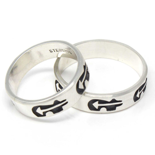 Hopi Silver Ring  - Heartline Bear