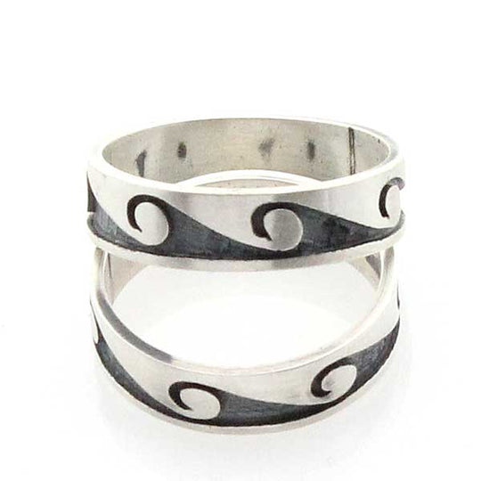 Hopi Silver Ring -Waves