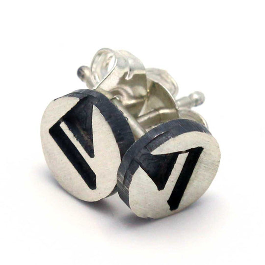 1/4" Hopi Post Earrings - Prayer Feathers