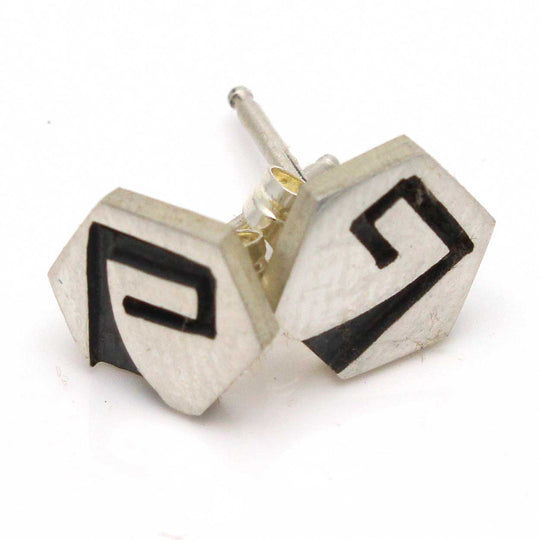 1/4" Hopi Post Earrings - Water