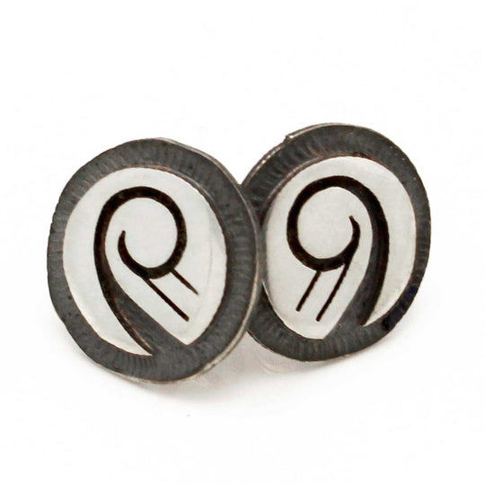 1/2" Hopi Post Earrings - Water