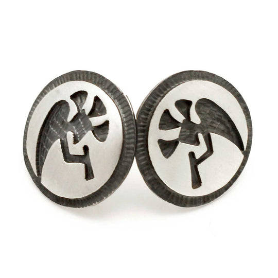 5/8" Hopi Post Earrings - Kokopelli