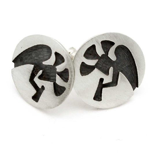 5/8" Hopi Post Earrings - Kokopelli