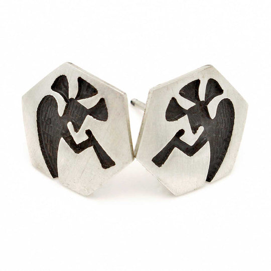 5/8" Hopi Post Earrings - Kokopelli