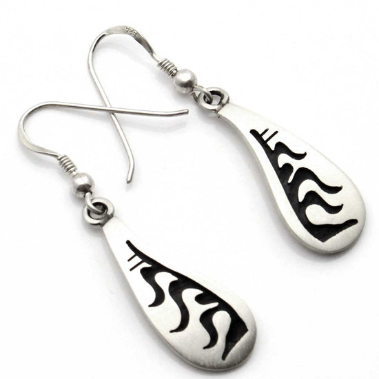 Load image into Gallery viewer, 1&amp;quot; Hopi Overlay Corn Stalk Earrings
