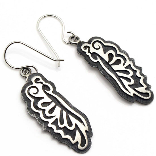 Load image into Gallery viewer, Sterling Silver Hopi Butterfly Earrings
