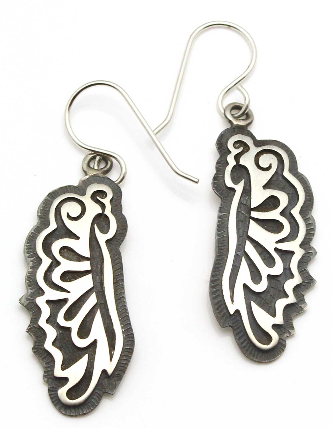 Load image into Gallery viewer, Sterling Silver Hopi Butterfly Earrings
