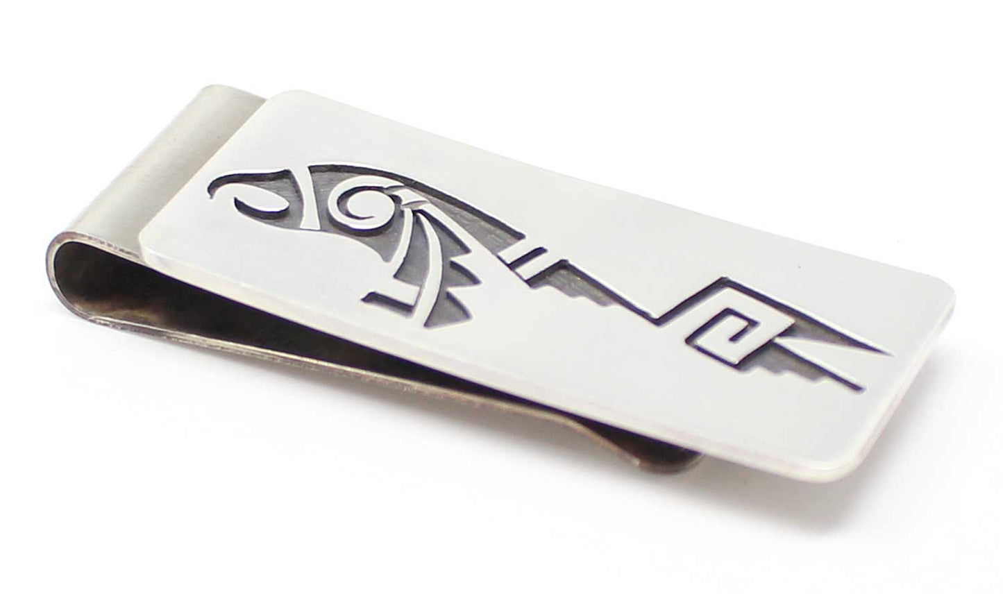 Load image into Gallery viewer, Hopi Eagle Sterling Silver Money Clip
