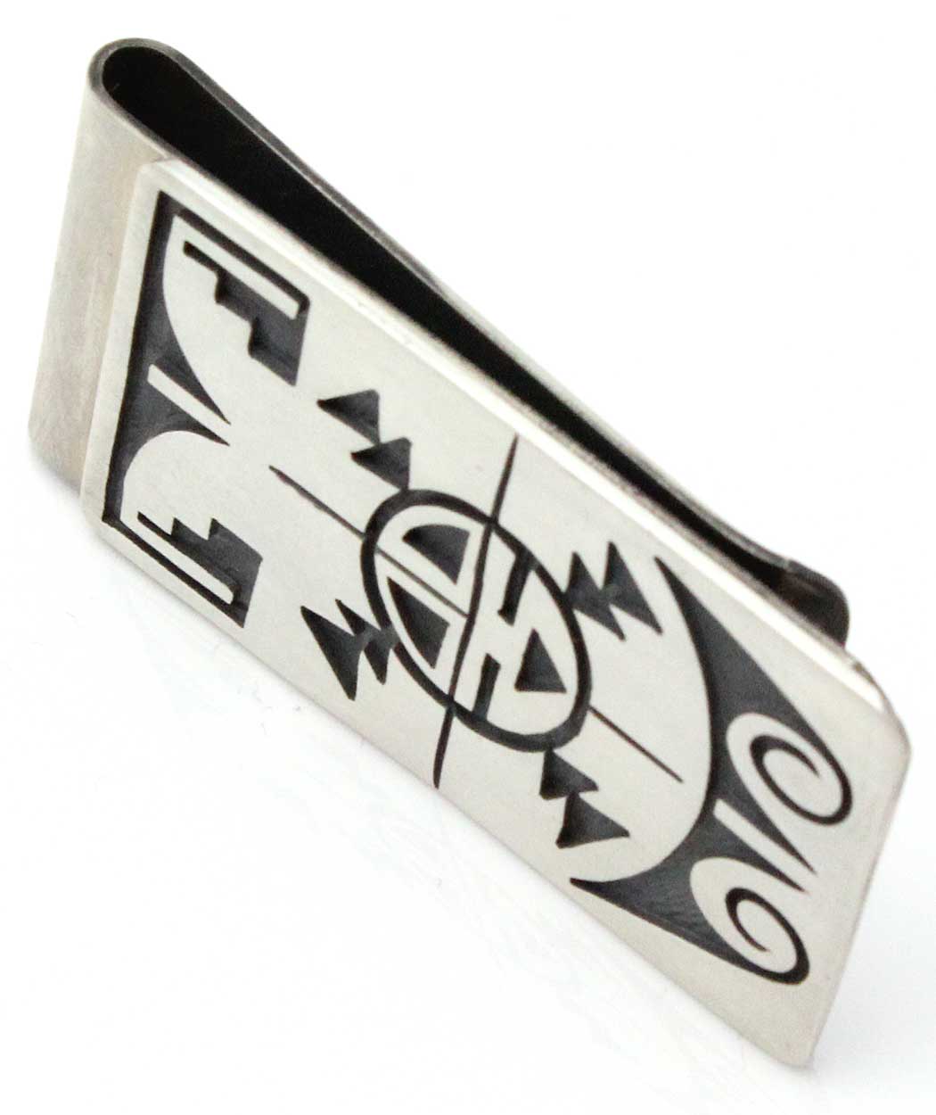 Load image into Gallery viewer, Hopi Sun Face Sterling Silver Money Clip
