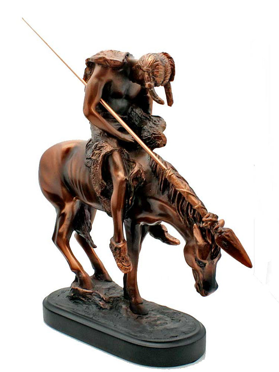 Load image into Gallery viewer, 9&amp;quot; Bronze End Of Trail Statue

