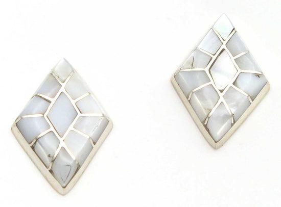 Load image into Gallery viewer, Mother of Pearl Post Earrings by Epaloose

