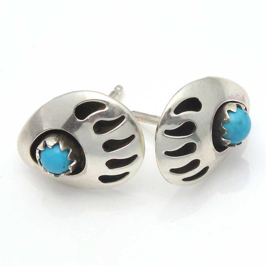 Navajo Silver Bear Paw Post by Johnson