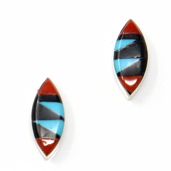 Zuni Inlay Stud Earrings