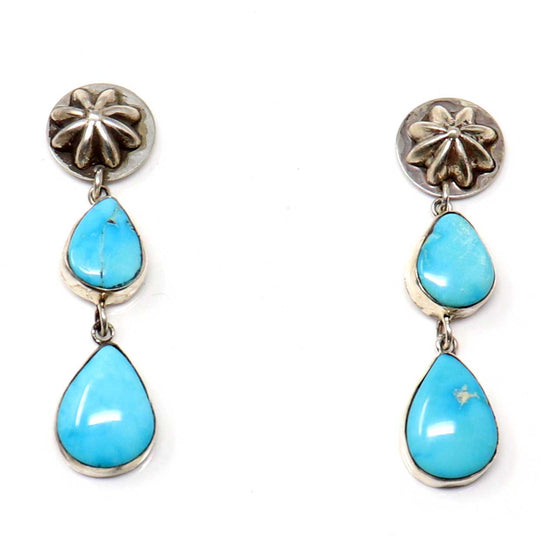 Load image into Gallery viewer, Turquoise Waterfall Dangles by Laura Ingalls
