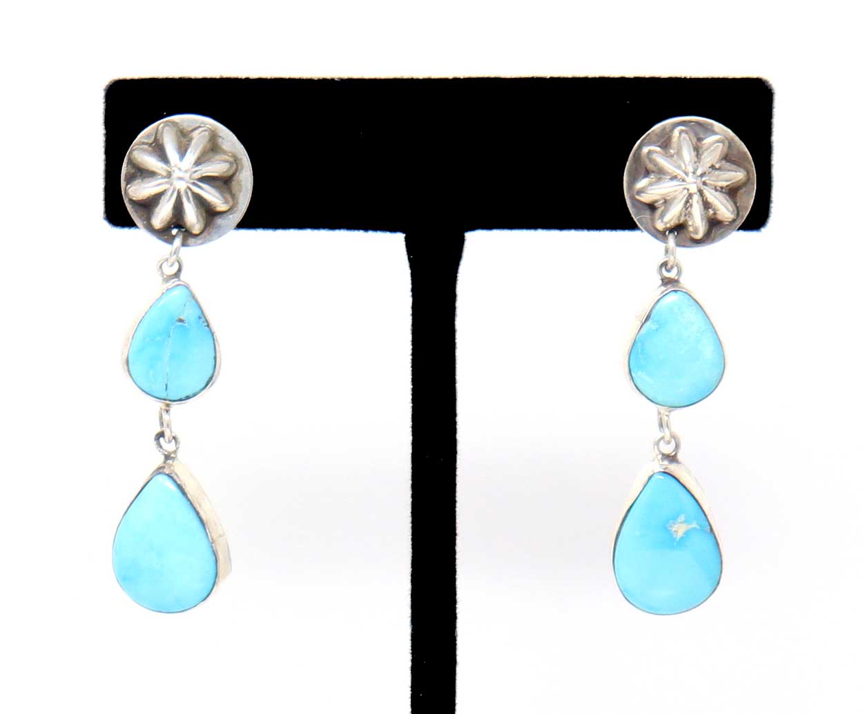 Load image into Gallery viewer, Turquoise Waterfall Dangles by Laura Ingalls
