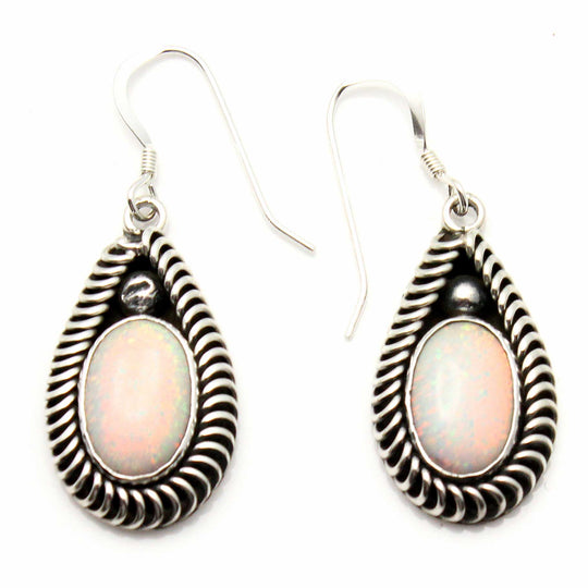 Synthetic Opal Earrings
