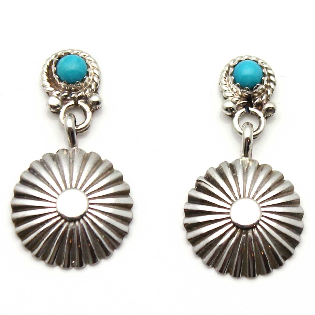 Silver & Turquoise Post Earrings