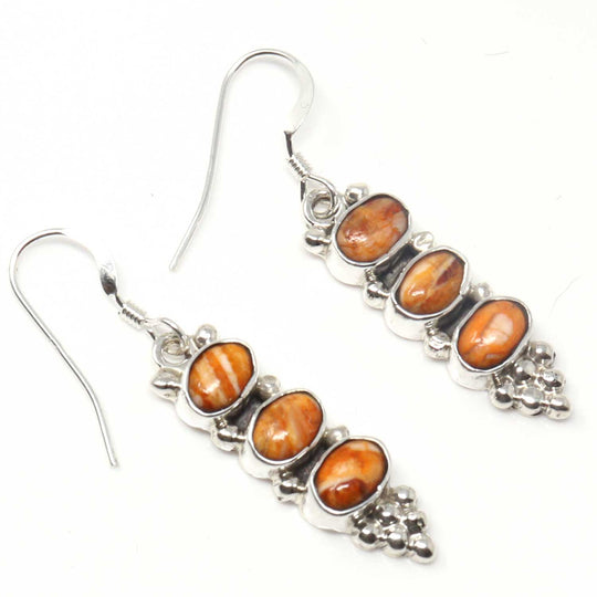Orange Spiny Oyster Earrings