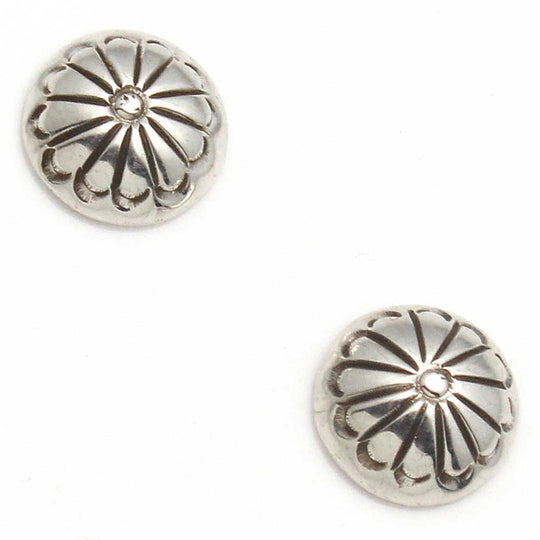 Navajo Stamped Silver Bead Studs