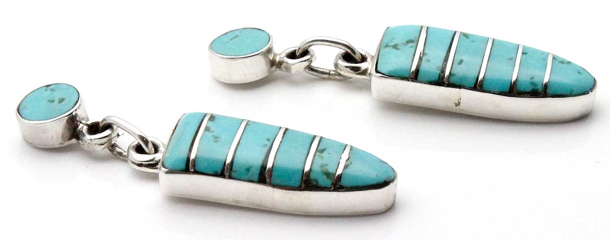 Channel Inlay Earrings by Cowboy