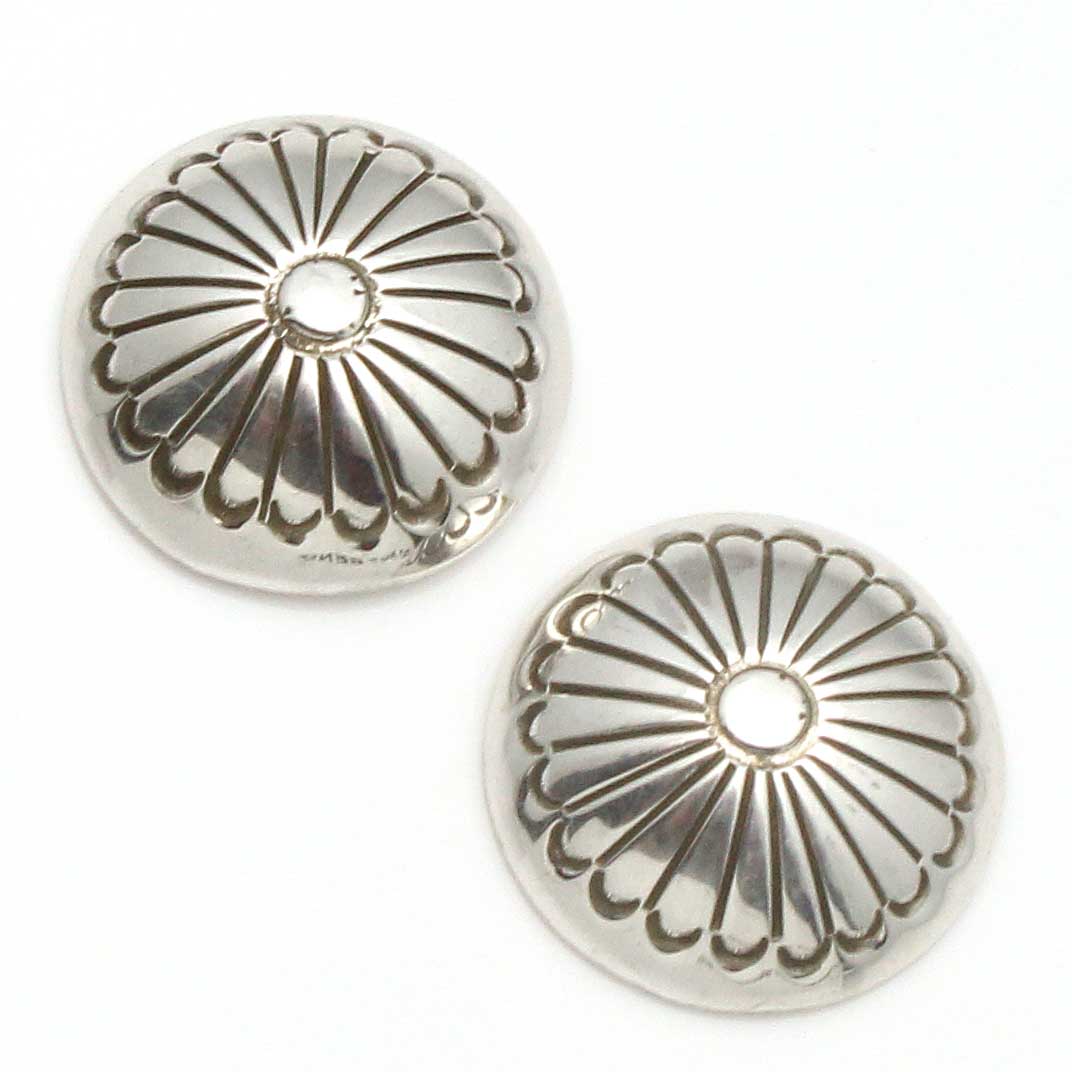 Sterling Silver Post Earrings by Yazzie