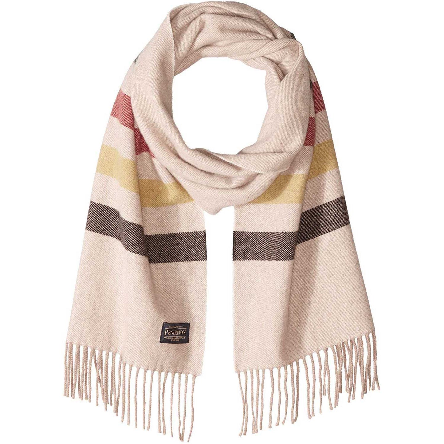 Pendleton Whisperwool Muffler, Glacier Stripe