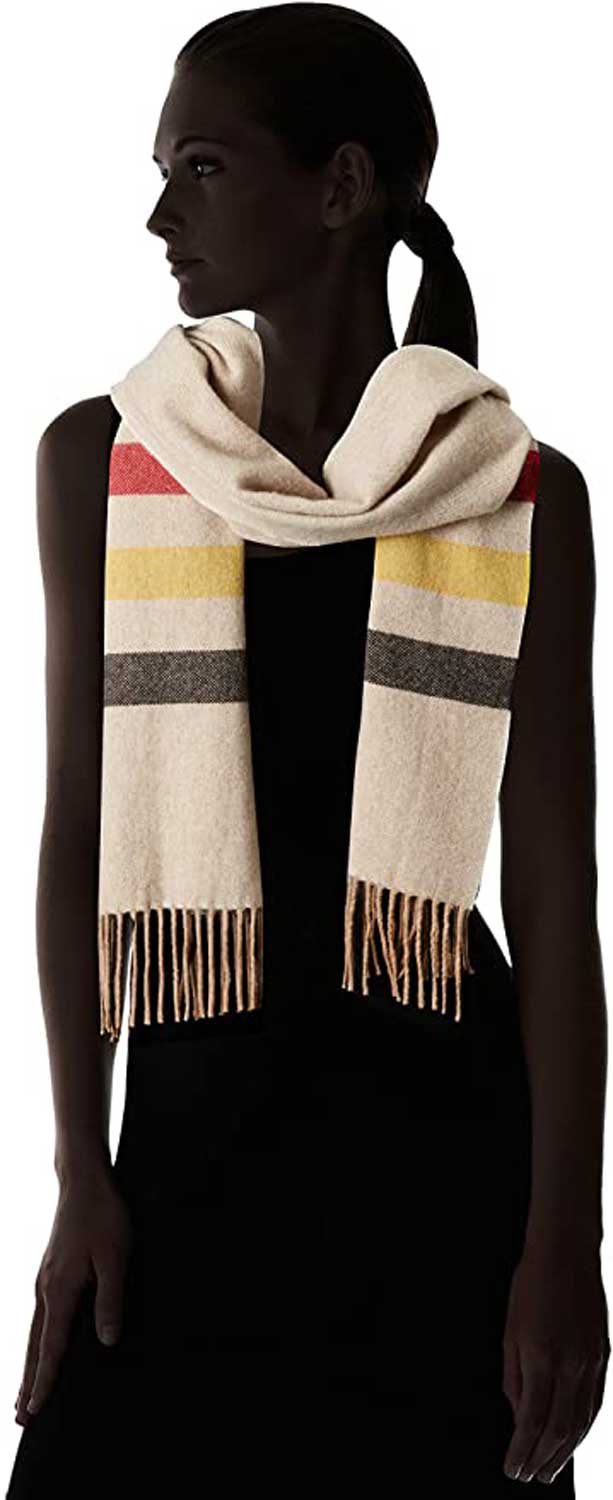 Pendleton Whisperwool Muffler, Glacier Stripe