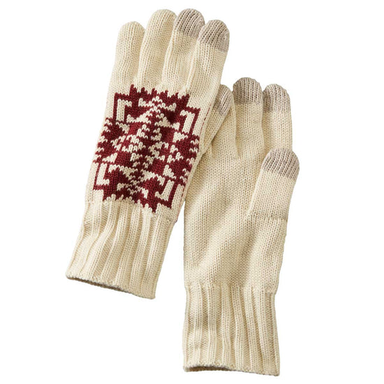 Men's Chief Joseph Knit Gloves - Ivory Large/Xtra Large