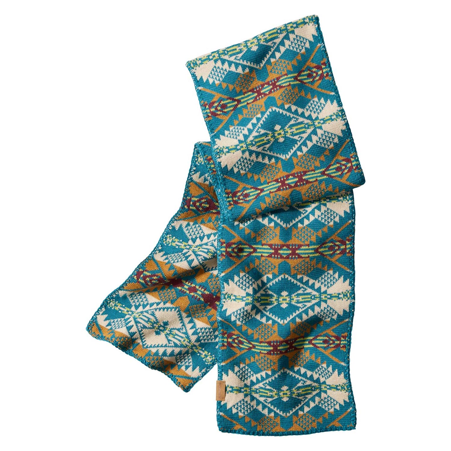 Pendleton Knit Wool Scarf|Muffler Journey West Turquoise