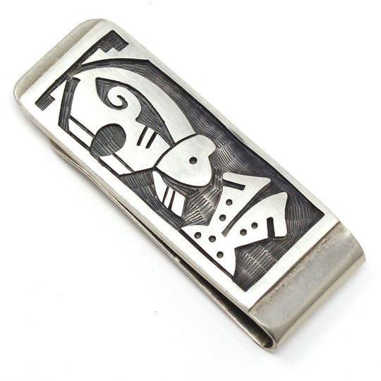 Hopi Silver Money Clip - Bear