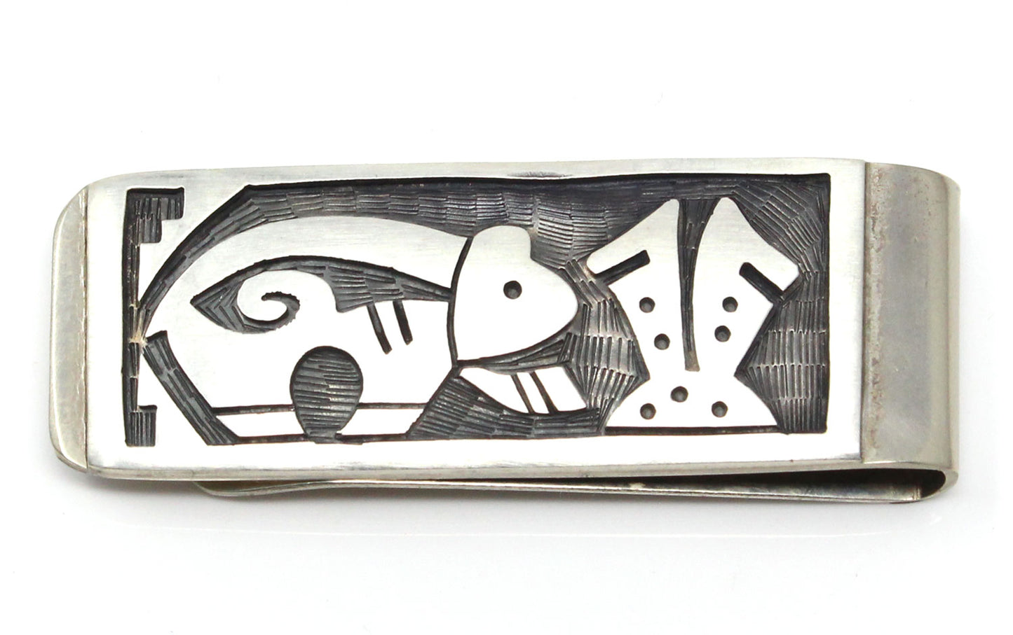 Load image into Gallery viewer, Hopi Silver Money Clip - Bear
