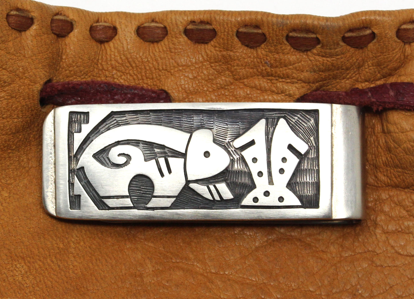 Load image into Gallery viewer, Hopi Silver Money Clip - Bear
