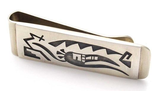 Load image into Gallery viewer, Hopi Sterling Silver Money Clip - Long Hair
