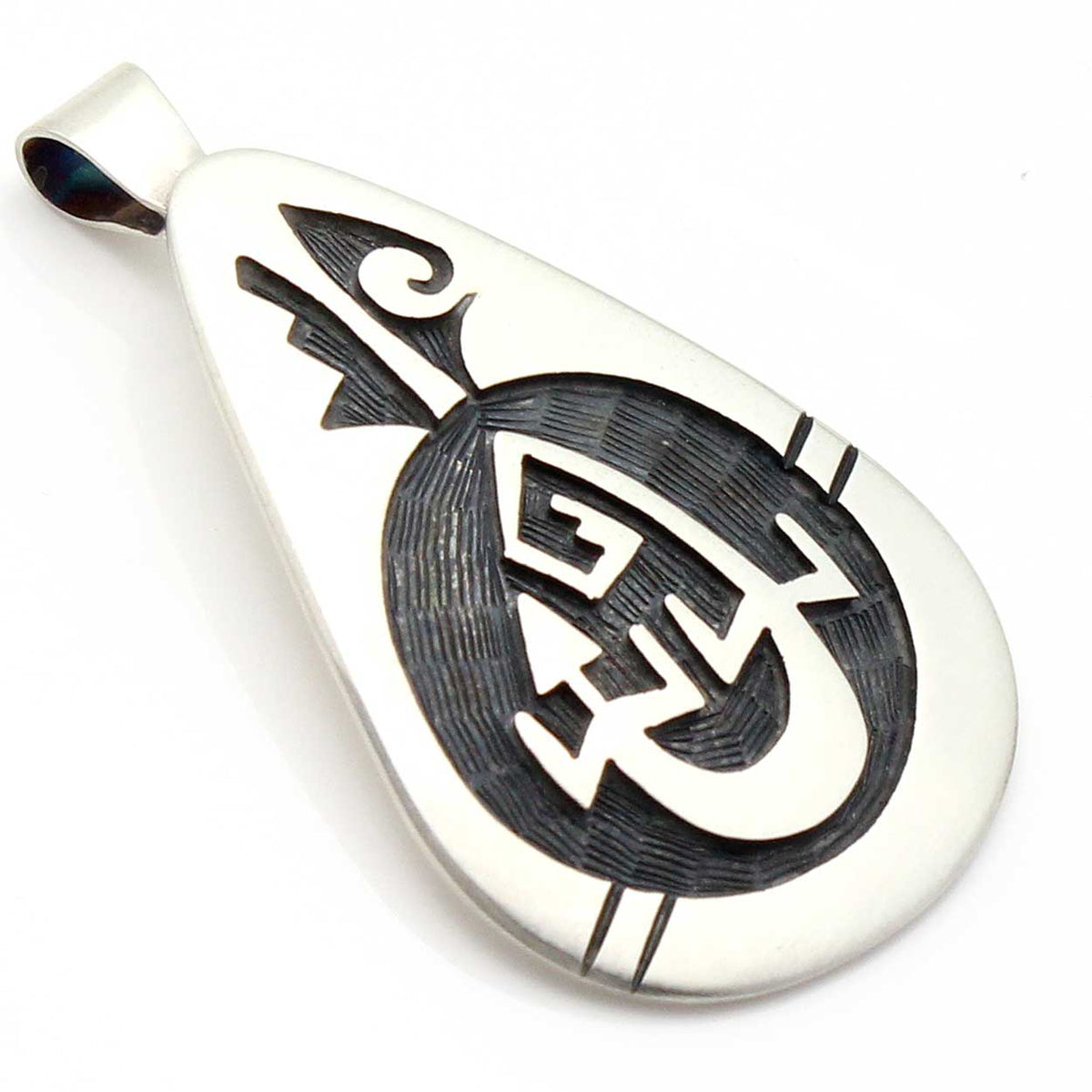 Hopi Silver Pendant - Gecko – Indian Traders (L7 Enterprises)